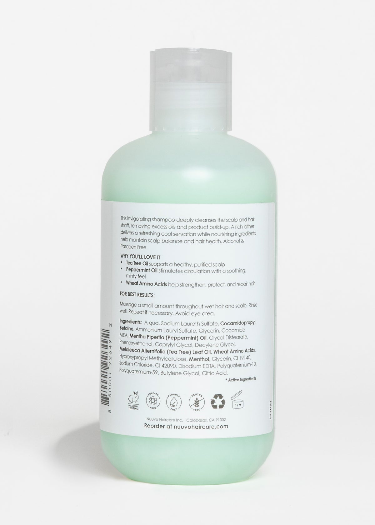 Nuuvo Peppermint Shampoo &amp; Hydrating Conditioner Set - Scalp Care Duo