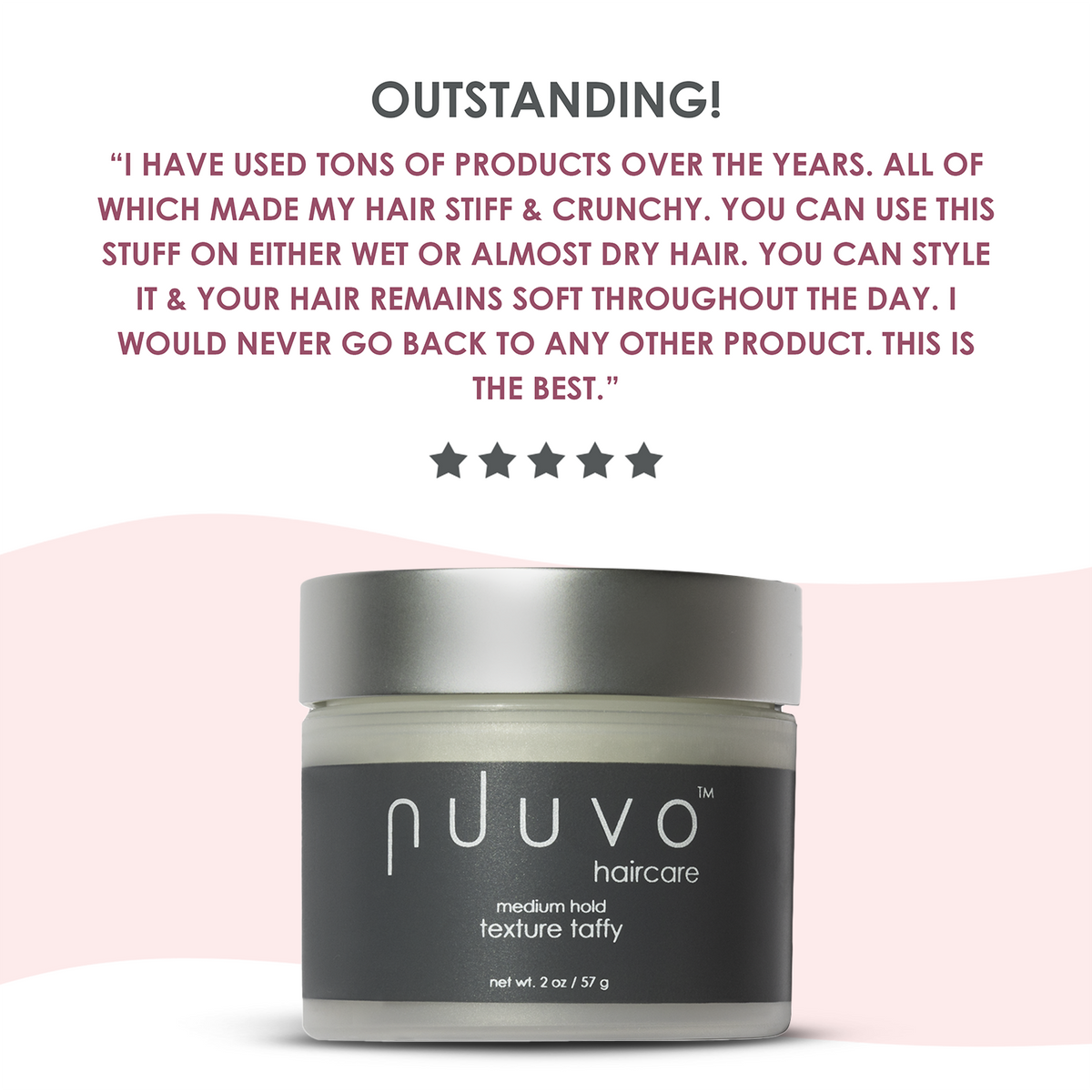 Nuuvo Haircare Texture Taffy Pomade - Medium Hold Nuuvo Haircare Texture Taffy Pomade - Medium Hold