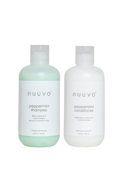 Nuuvo Peppermint Shampoo & Hydrating Conditioner Set - Scalp Care Duo