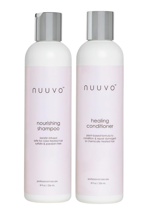 Nourishing Shampoo & Healing Conditioner Set By Nuuvo - Sulfate