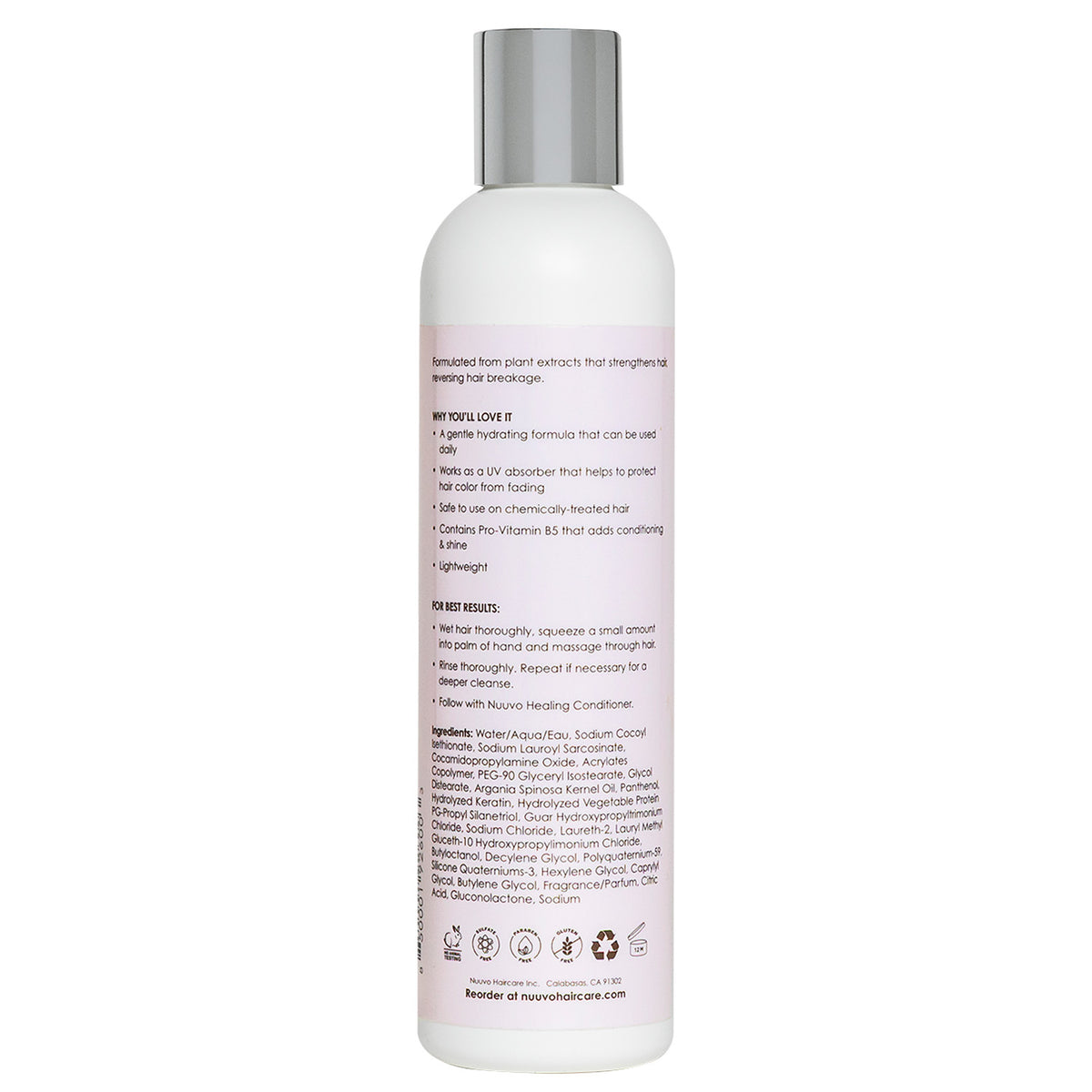 Nourishing Shampoo by Nuuvo - Keratin Strengthening Shampoo for Damaged Hair