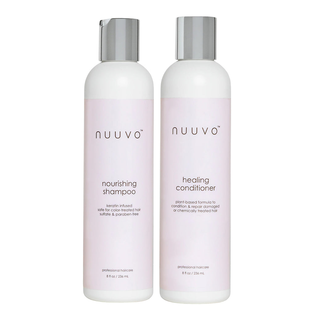Nourishing Shampoo & Healing Conditioner Set By Nuuvo - Sulfate