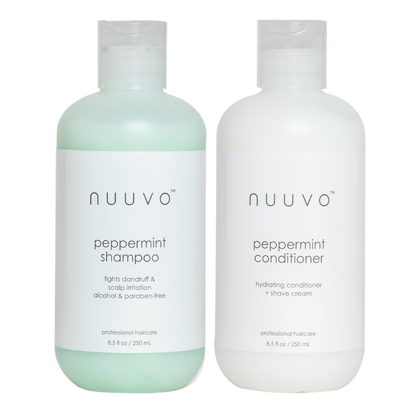 Nuuvo Peppermint Shampoo & Hydrating Conditioner Set - Scalp Care Duo