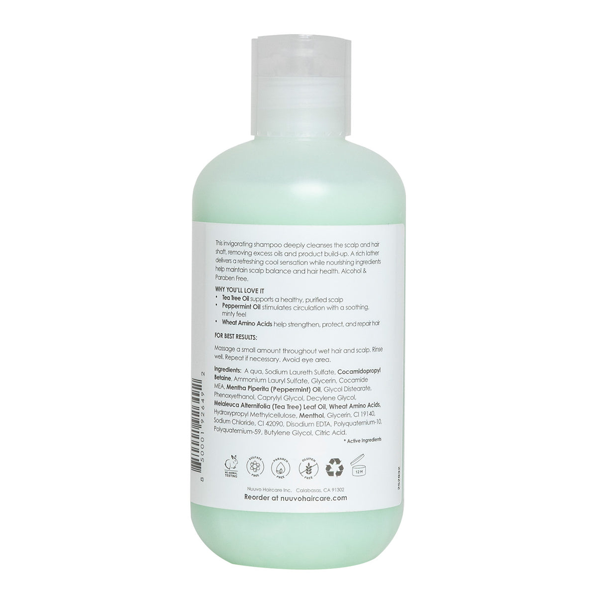 Nuuvo Peppermint Shampoo &amp; Hydrating Conditioner Set - Scalp Care Duo