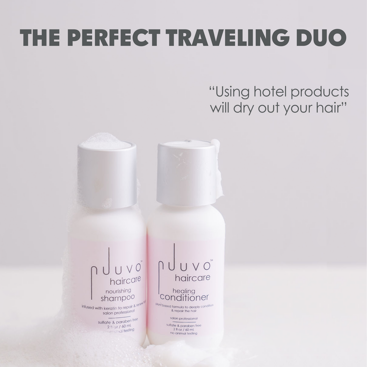 Nourishing Shampoo &amp; Healing Conditioner Set By Nuuvo - Sulfate Free