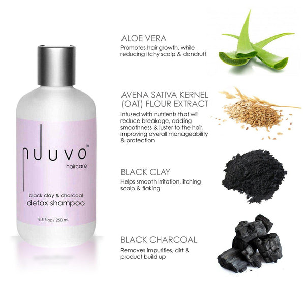 Nuuvo Haircare Black Clay & Charcoal Detox Shampoo - Image 3