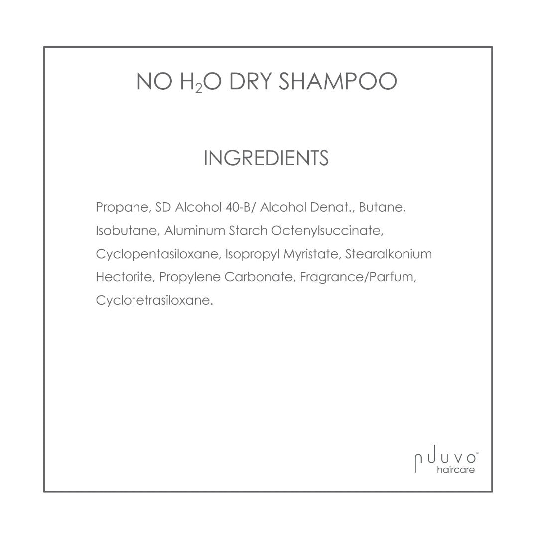 Nuuvo Haircare No H20 Dry Shampoo - Instant Hair Refresh