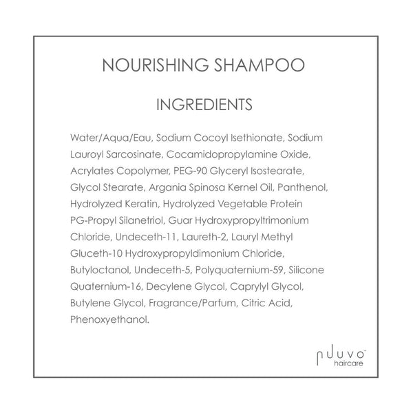 Nuuvo Haircare Nourishing Shampoo - Sulfate Free