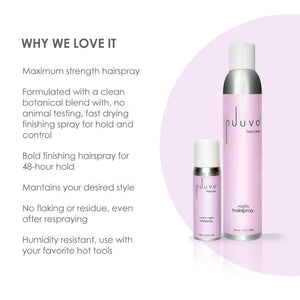 Nuuvo Haircare Small & Mighty Hairspray - 48 Hour Hold